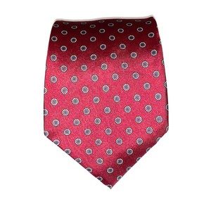 Carriage Club Patterned Silk Tie NWOT